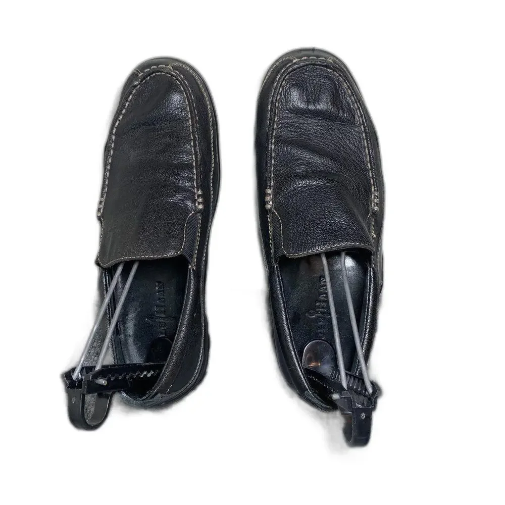 Cole Haan C03557 Tucker Venetian Men Black Driving Leather Slip On Size 8W - Picture 8 of 10
